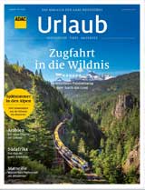 Cover des ADAC Urlaubs-Magazins, Ausgabe 5/2024 - Zugfahrt in die Wildnis -Kanada